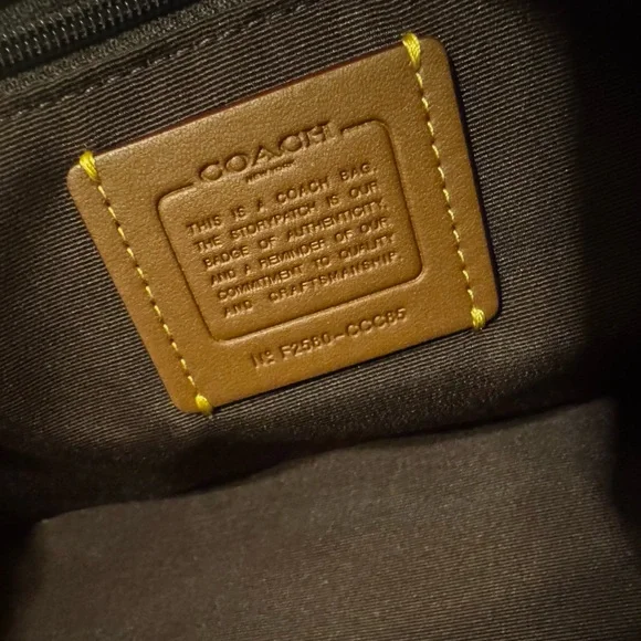 NWT Coach Asher Shoulder Bag With Cow Print CCC85 Cow Printed Haircalf Cow Multi - Picture 10 of 11